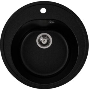 Chiuveta rotunda de bucatarie Elefant Premium Luna, granit