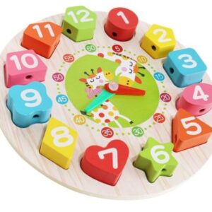 Ceas puzzle din lemn, pentru copii - Jucarii din lemn