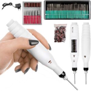 Set freza electrica pentru unghii + 36 capete de lucru / bituri