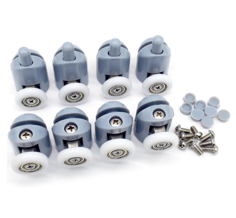 Set 8 role pentru cabina de dus, 23 mm. Roti pentru cabina de dus. Role superioare, inferioare